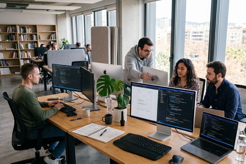 equipo de empresa de diseño web en Guadalajara trabajando